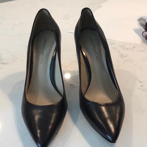 Antonio Melani leather chocolate brown pumps